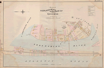 1880 Plan Of Highlands Beach & Highlands Of Navesink